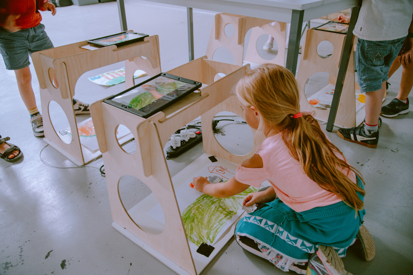 workshop met stop-motion installatie